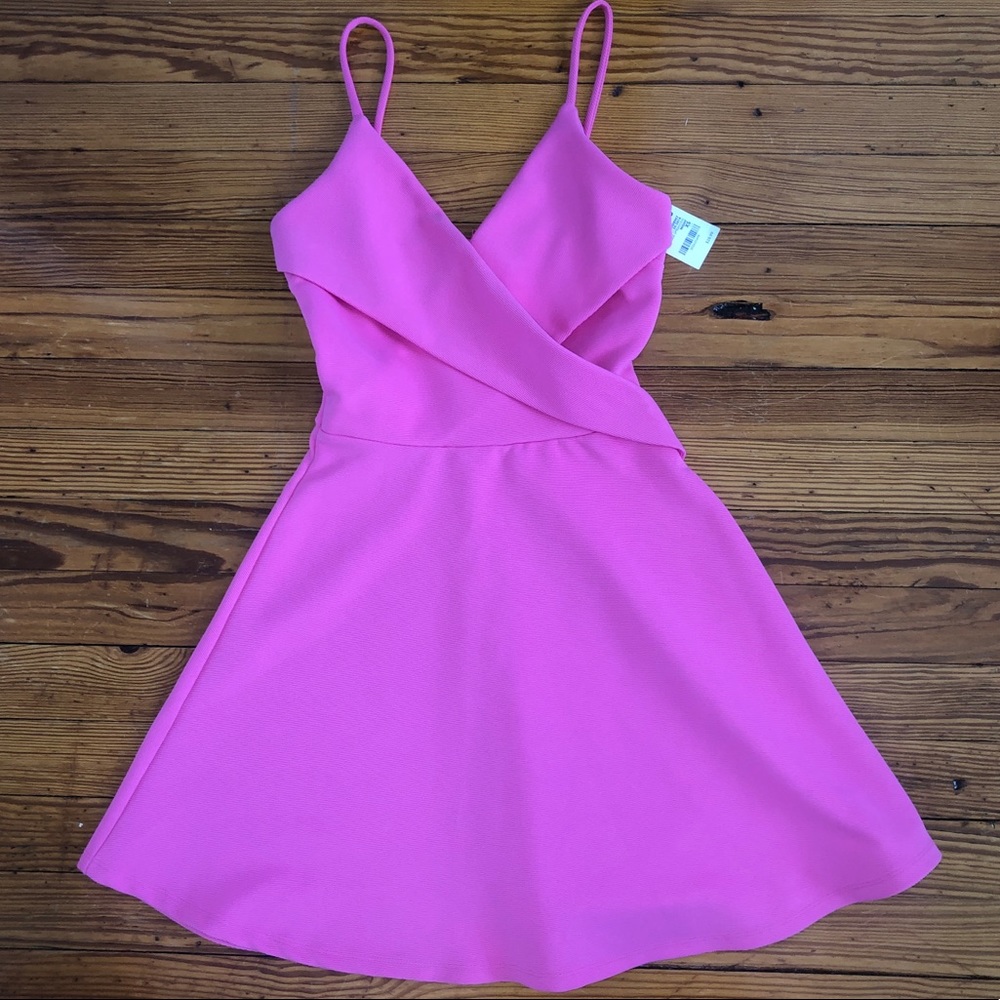 Charlotte Russe Hot Pink Mini Summer Dress NWT